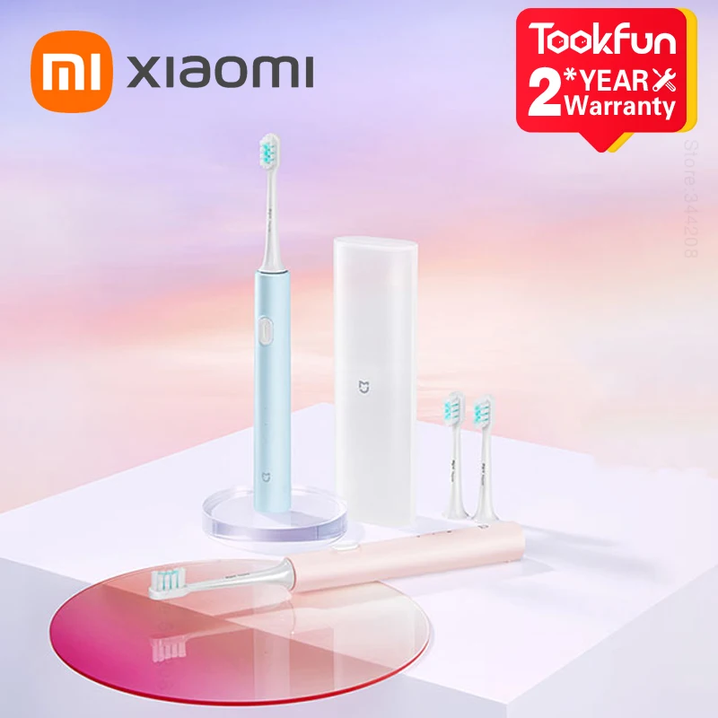 

2023 XIAOMI MIJIA T200C Sonic Electric Toothbrush IPX7 25 Days Battery Life Portable Whitening Teeth Ultrasonic Cleaner Vibrator