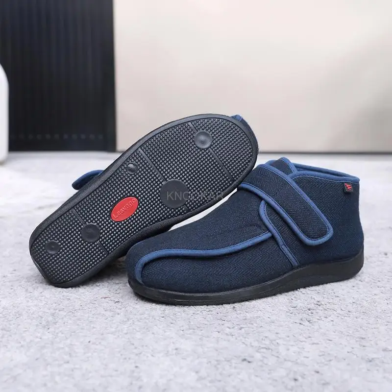 Новая зимняя война Ouders Katoenen Schoenen Breder En Dikke Gezwollen Mis requirede Voeten Kunnen Comfortabele Dragen