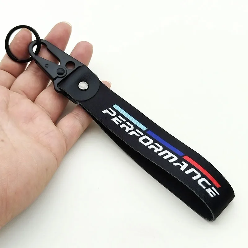 

Нейлоновый Брелок Унисекс, Кожаный Автомобильный Держатель Для Ключей Для BMW Performance E46 E39 E60 F10 F20 F30 F15 F16