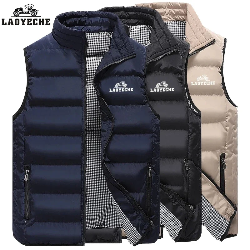 2024 высококачественный жилет из хлопка мужской на осень и зиму лидер продаж