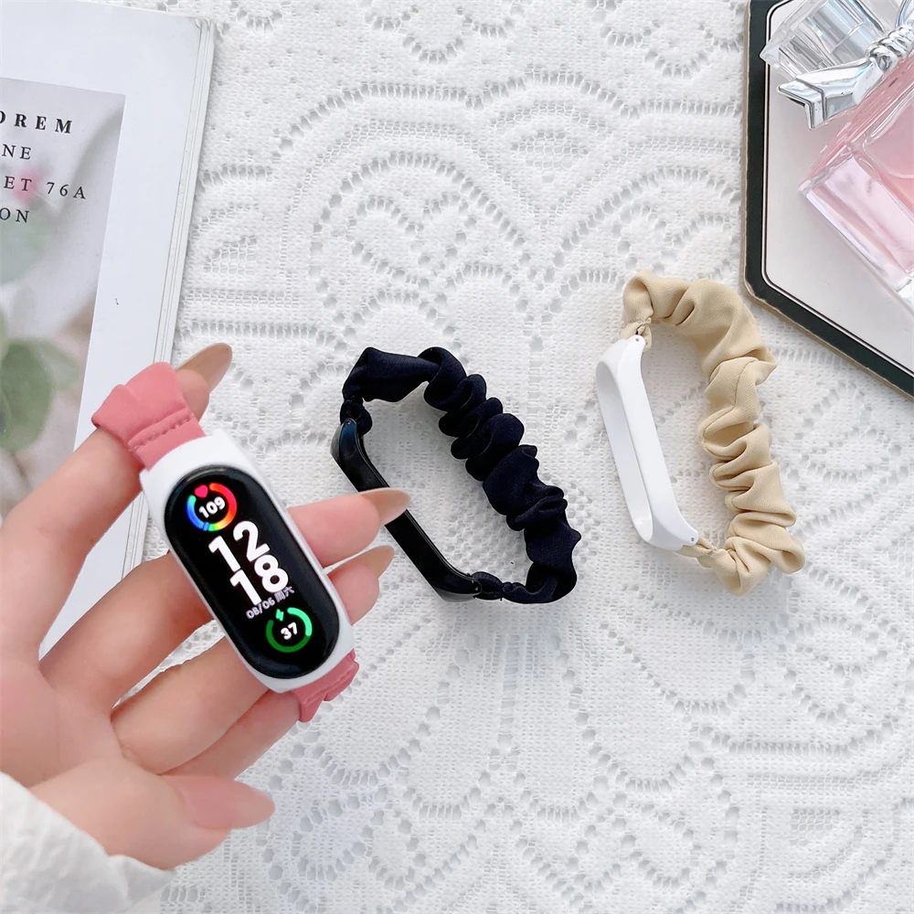 Фото Нейлоновый тканевый ремешок для xiaomi mi band 7, ремешок для наручных часов, браслет для Mi band, спортивный браслет Mi band 7 №3