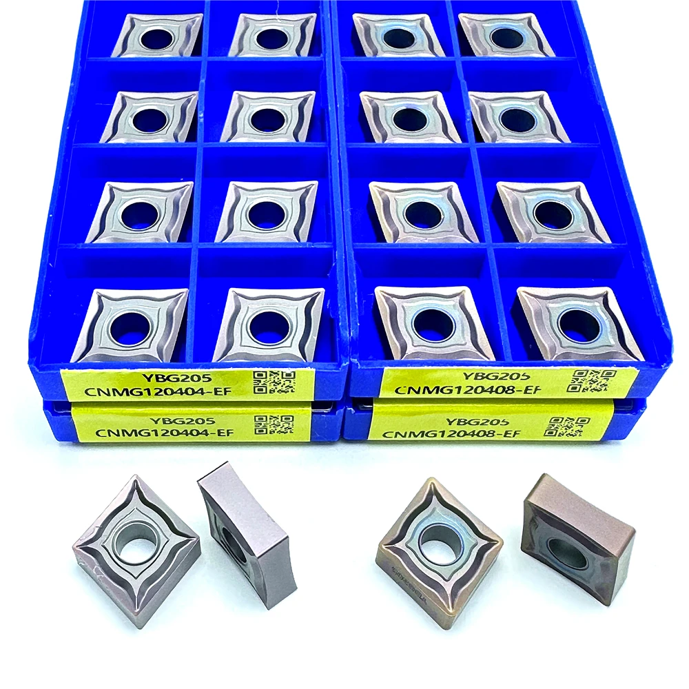 

Твердосплавные пластины ZCC.CT CNMG120404-EF CNMG120408-EF YBG205 для наружного точения, высококачественные инструменты для обработки стальных деталей