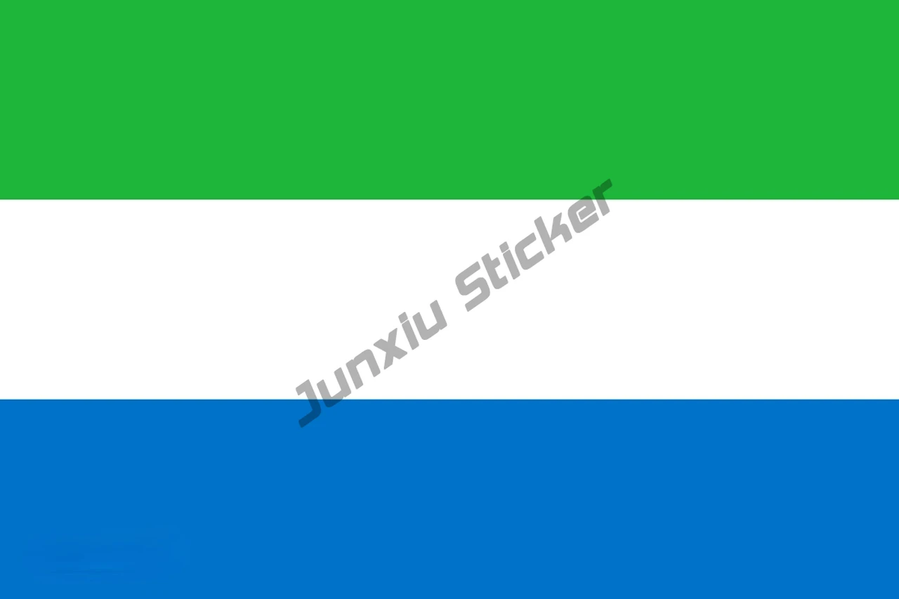 

Creative Stickers Sierra Leone Flag Decal Sierra Leonean Coat of Arms Sticker Decal Adhesive Vinyl Car Accessories KK Sticker