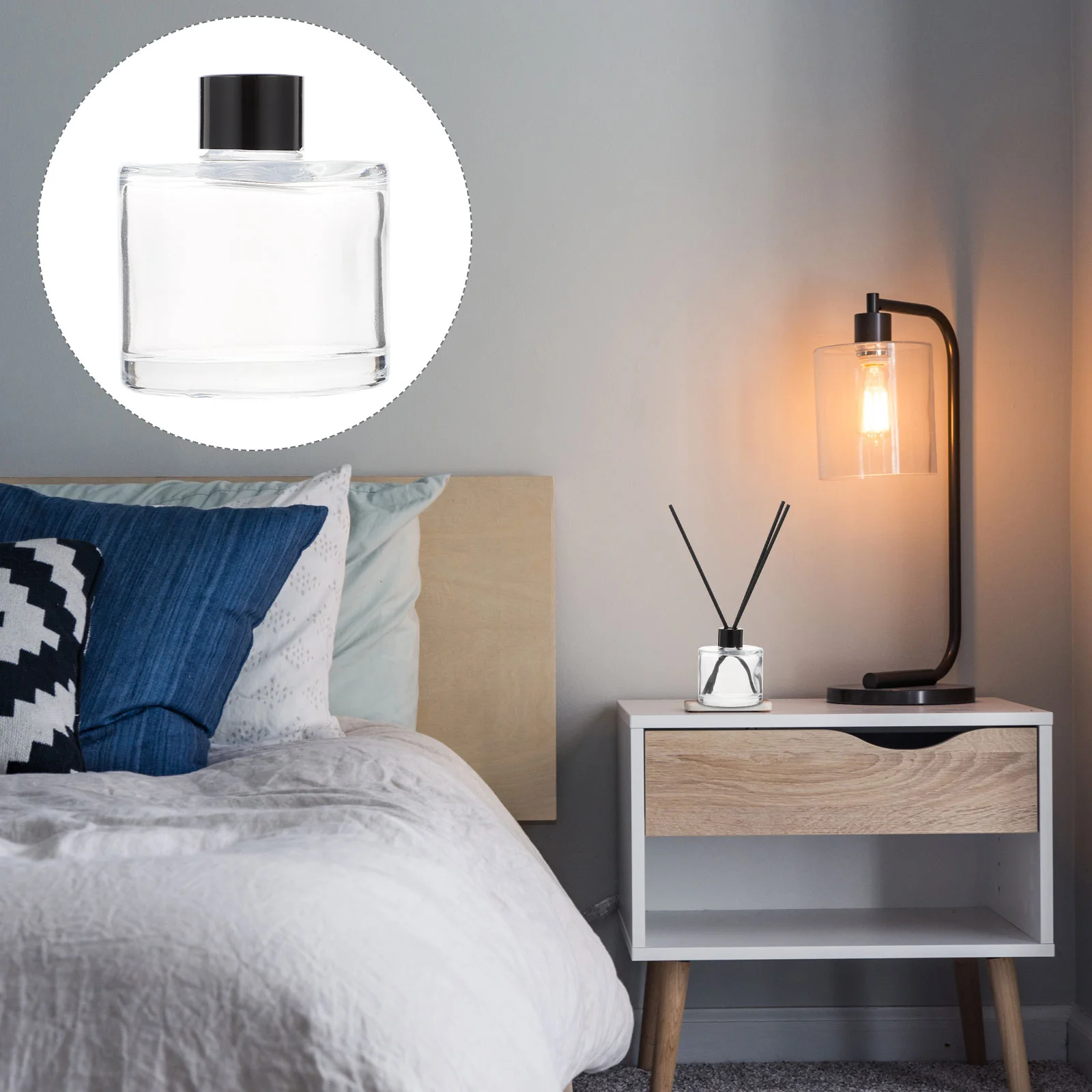 Бытовая бутылка для ароматерапии дорожный автомобильный диффузор стеклянные