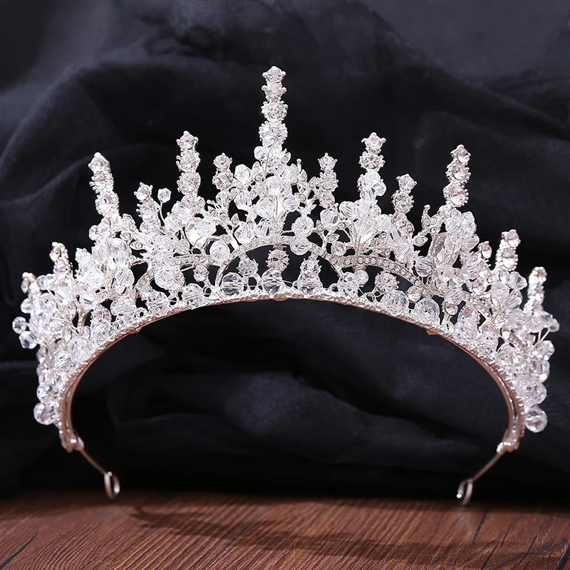 

Bridal Crown Headwear Wedding Birthday Crown Headdress Pearl Retro Luxury Hair Hair Accessories for Female good-looking XRQ88