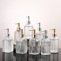 kitchen liquid soap dispenser glass shampoo container bottle hair press conditioner shower gel dispenser bathroom accessories
