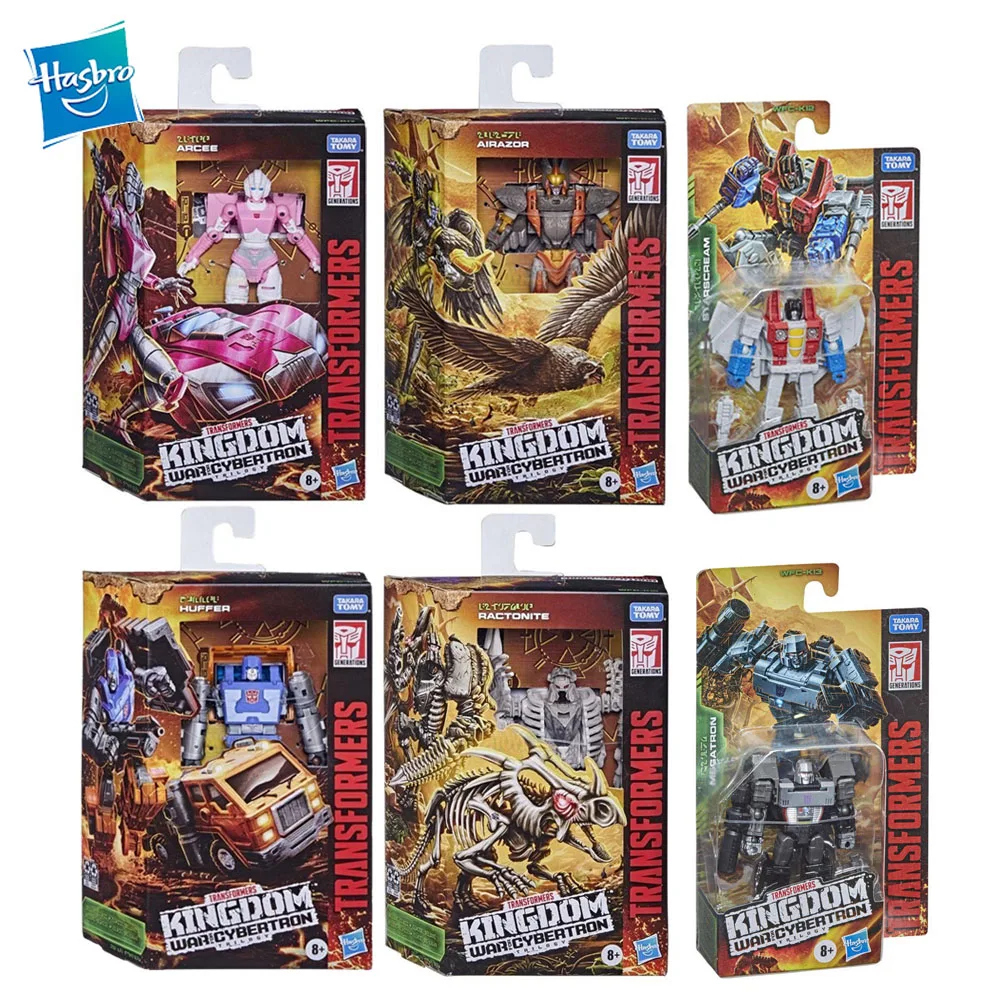 

Hasbro Transformers Toys Kingdom D-Class Airazor Ractonite Arcee Huffer Megatron Action Figure Transformation Toy Birthday Gift