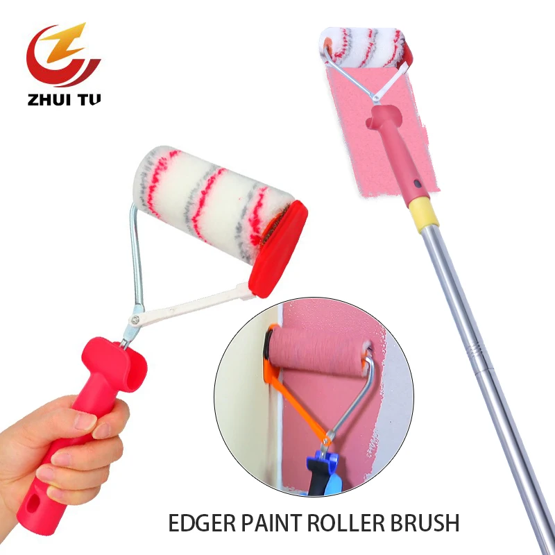 4 Inch Multifunctional Paint Roller Brush Corner Drum Brush Wall Brushes Tackle Roll Decorative Painting Brush Tool