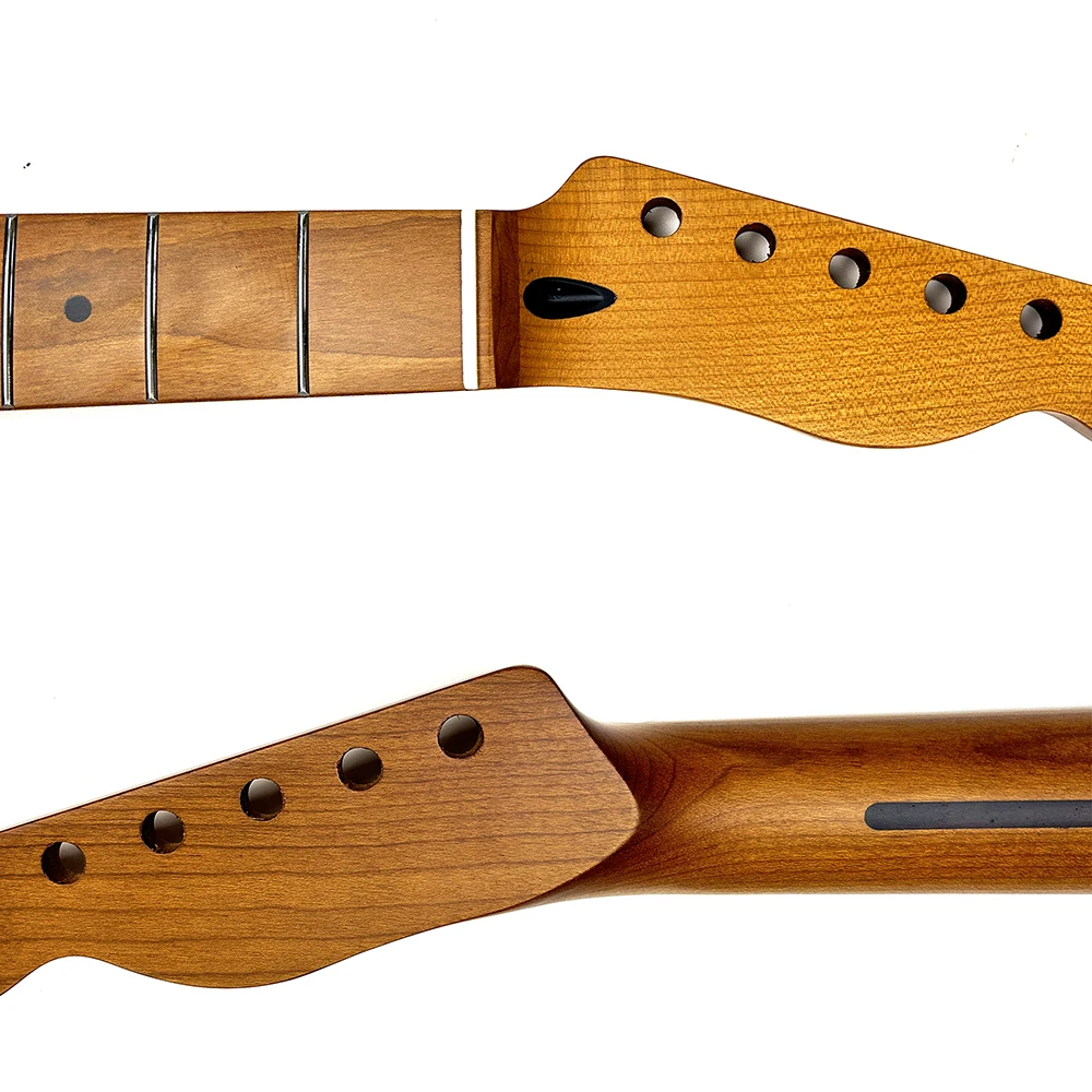TL Neck 22 лада сатин жареный клен с полосой из розового дерева Замена шеи гитары в