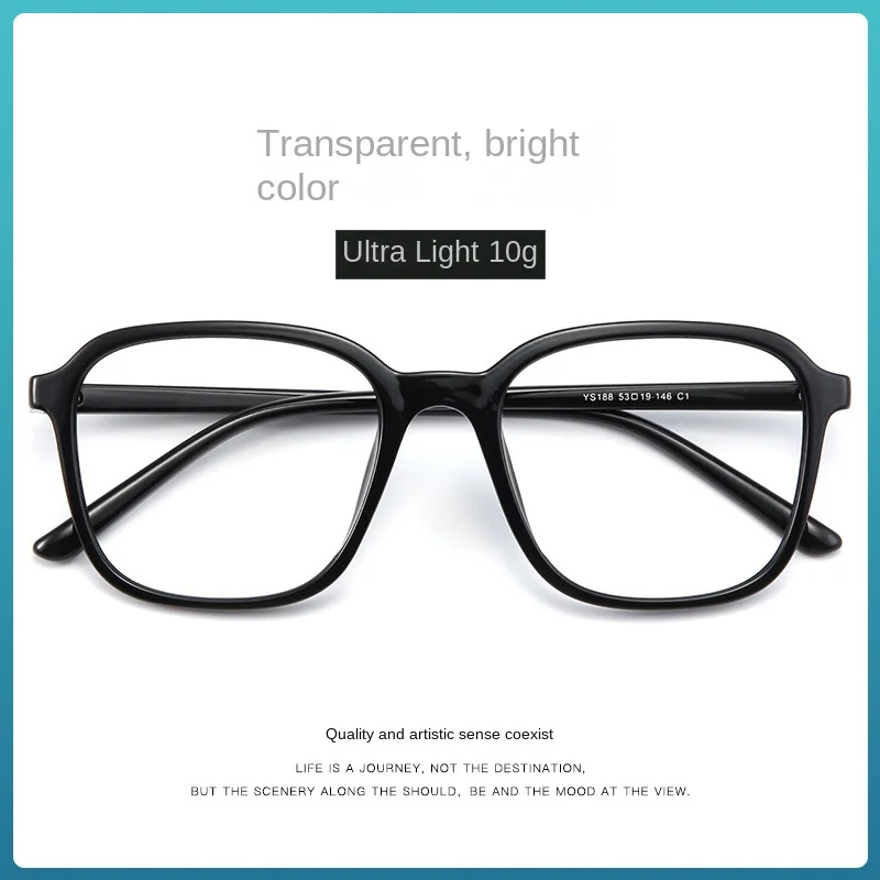 Оправа для очков TR90 женская синяя прозрачная плоская оправа с синим смогом