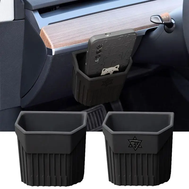 

Автомобильный органайзер для хранения, бесшумная липкая коробка для сотовых телефонов Tesla Model 3 Y, Автомобильный интерьер, силиконовая коробка для очков