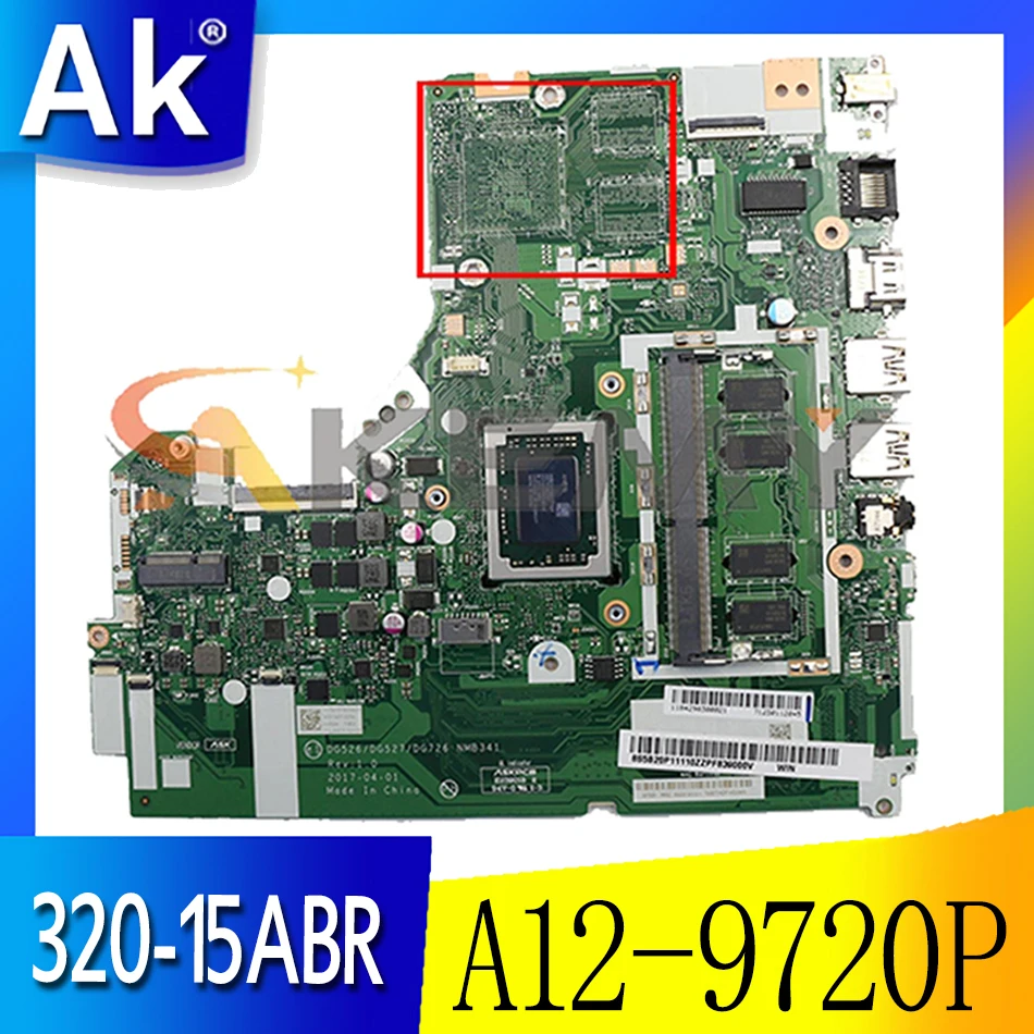 

Материнская плата для ноутбука Lenovo IdeaPad 320-15ABR NMB341 / NM-B341 материнская плата с процессором A12-9720P RAM 4G FUR 5B20P11110 100%