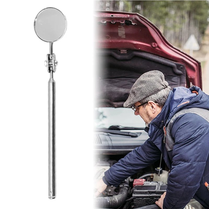 30/50mm Portable car angle observation pen car telescopic detection lens inspection round mirrorcar inspection mirror