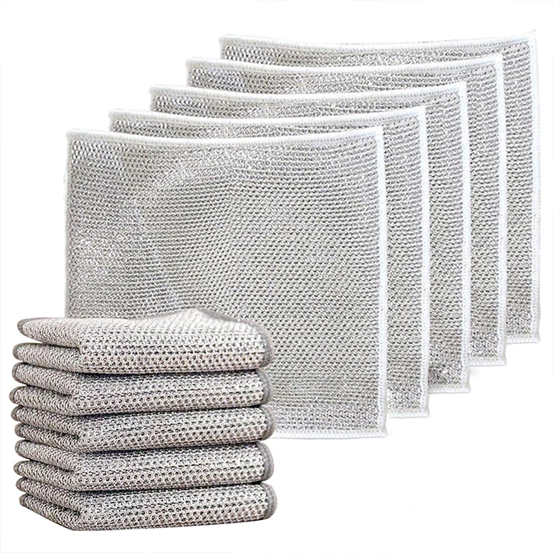 Одноцелевое Кухонное Полотенце Из Проволочной Ткани Для Мытья Посуды Влажная И