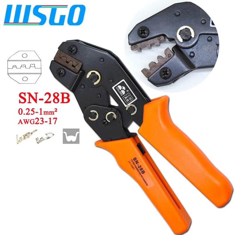 Обжимной инструмент MINI, SN-28B, 0,25-1 мм2, многофункциональный инструмент, ручной, 28-18AWG