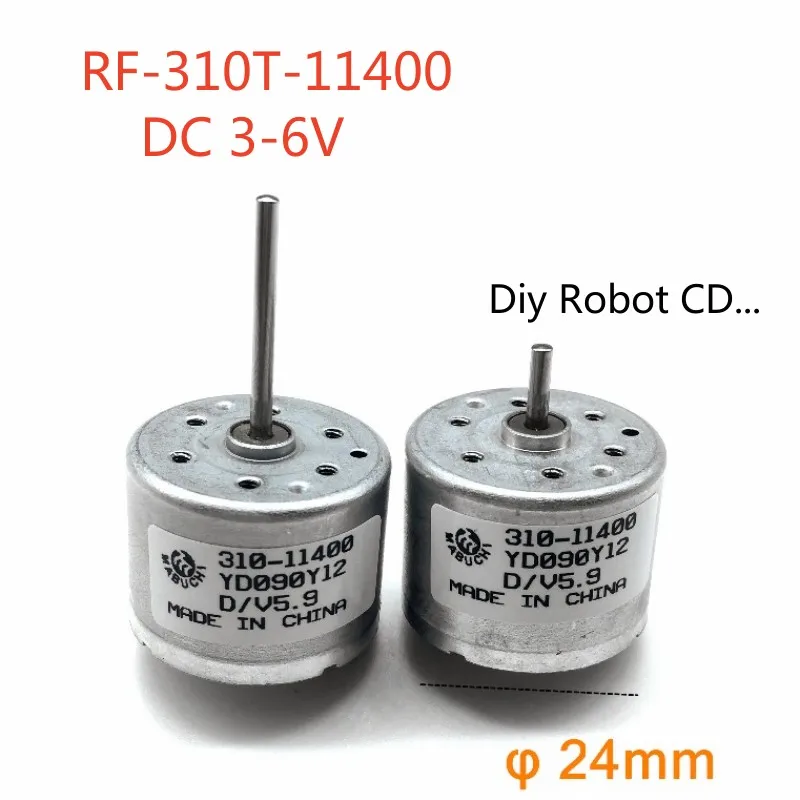RF-310T-11400 3 в 6 В постоянного тока 5 9 4000-7100 об/мин двигатель DIY CD/робот