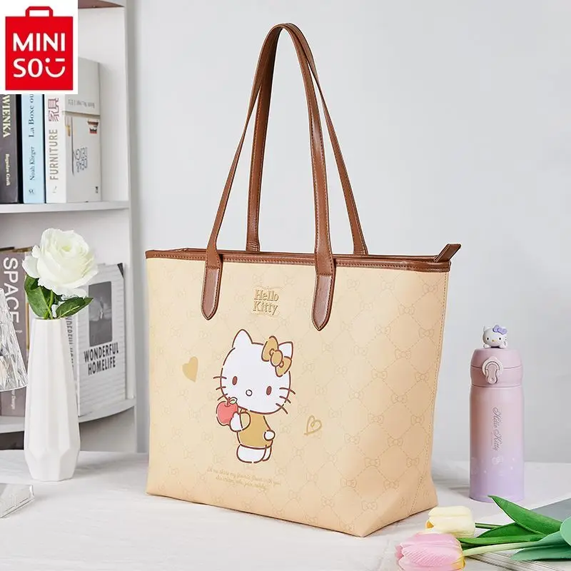MINISO Hello Kitty Jade Guigou вместительная сумка для женщин модная Высококачественная Милая
