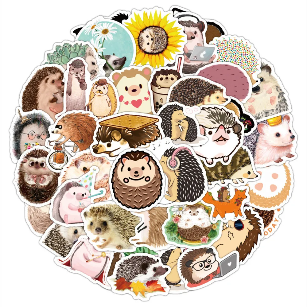 

10/30/50PCS Cartoon Little Hedgehog Cute Graffiti Stickers for Kids Toys Luggage Laptop IPad Gift Waterproof Stickers Wholesale