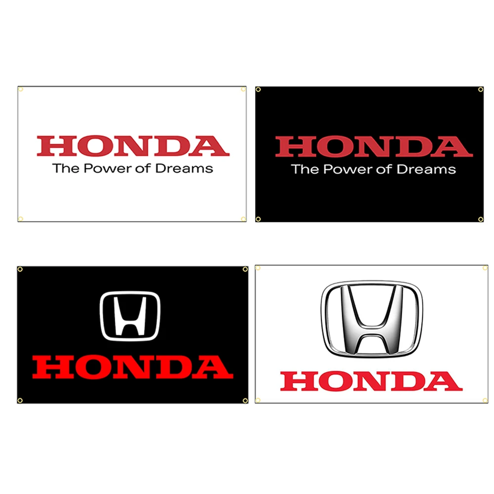90x150 см Автомобильный флаг Honda 3x5 футов полиэстер для продажи баннера