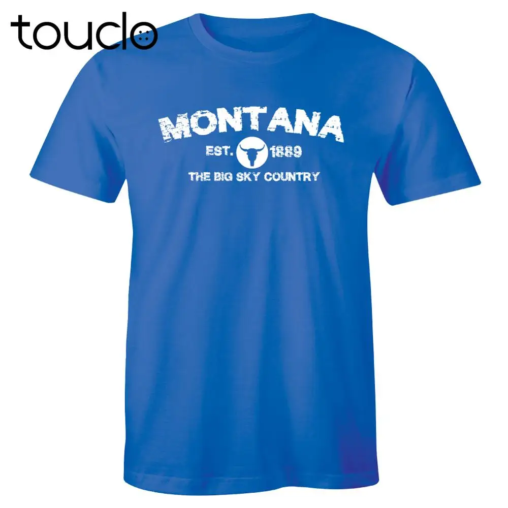 

New Montana Est. 1889 The Big Sky Country Tourist Shirt Men'S T-Shirt Tee Unisex S-5Xl Xs-5Xl Custom Gift Creative Funny Tee