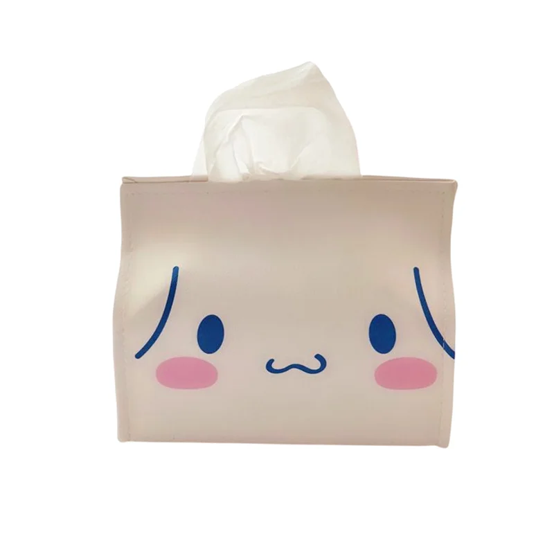 

Sanrio Cute Girly Heart Cartoon Tissue Pump Mymelody PU Tissue Pump Corner Bio Home Car Leather Tissue Box Paper Pump