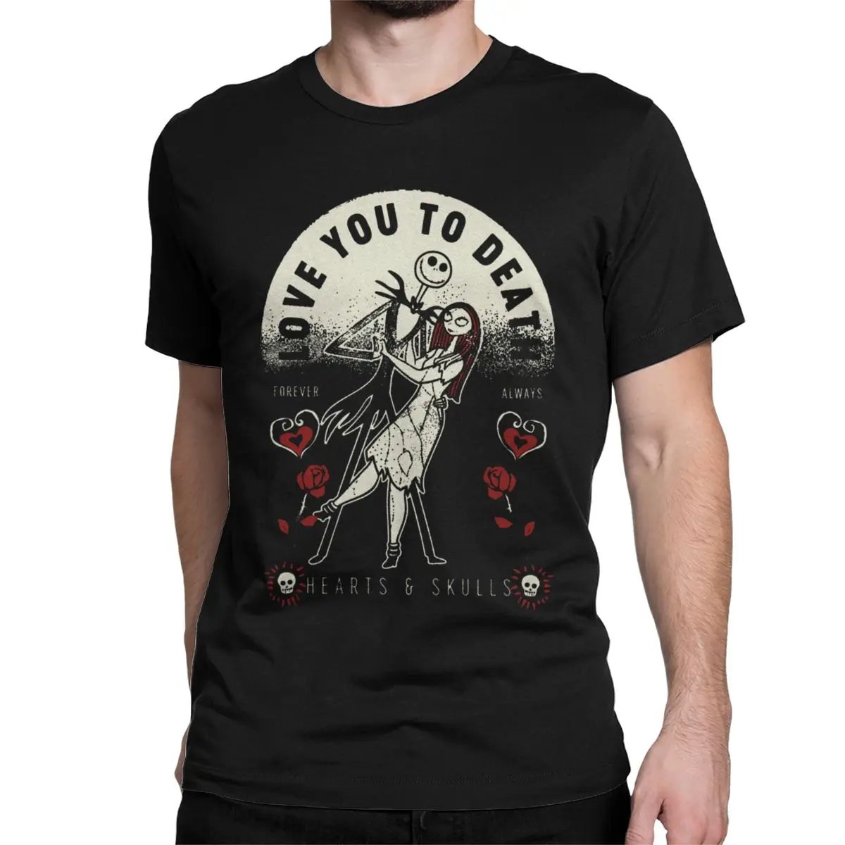 

Футболка мужская из натурального хлопка, с принтом Джека Скеллингтона