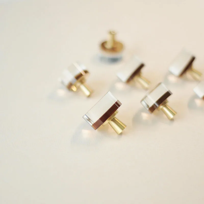 brass handle transparent crystal handle dresser knbos and pulls kitchen pulls cabinet door knobs furniture handle hardware free global shipping