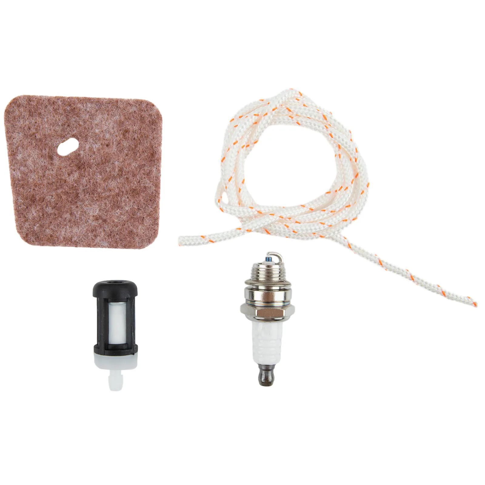 Деталь триммера топливный фильтр воздушный тянущий шнур металлический белый 4