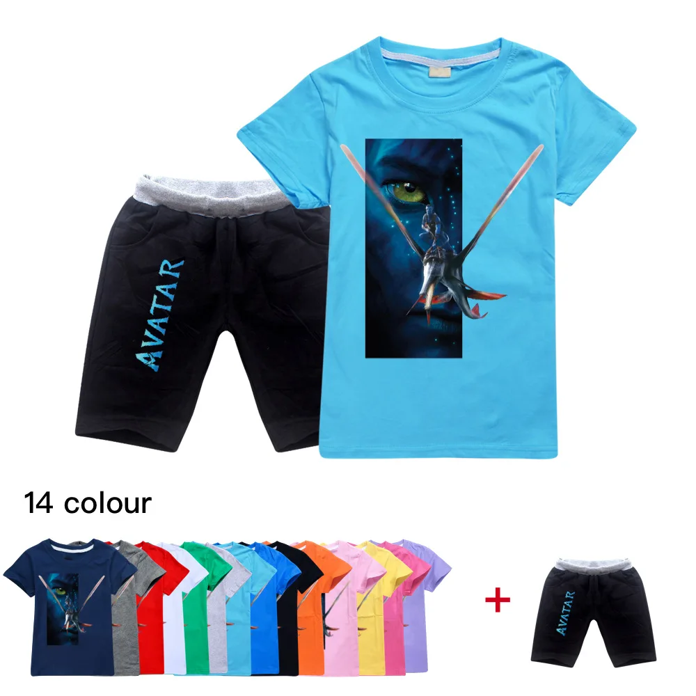 

2-15Y Spring Autumn Children Disney Avatar Clothing Sets Kids 3D printed casual t-shirt and pants Clothes Boys girls Anime sets