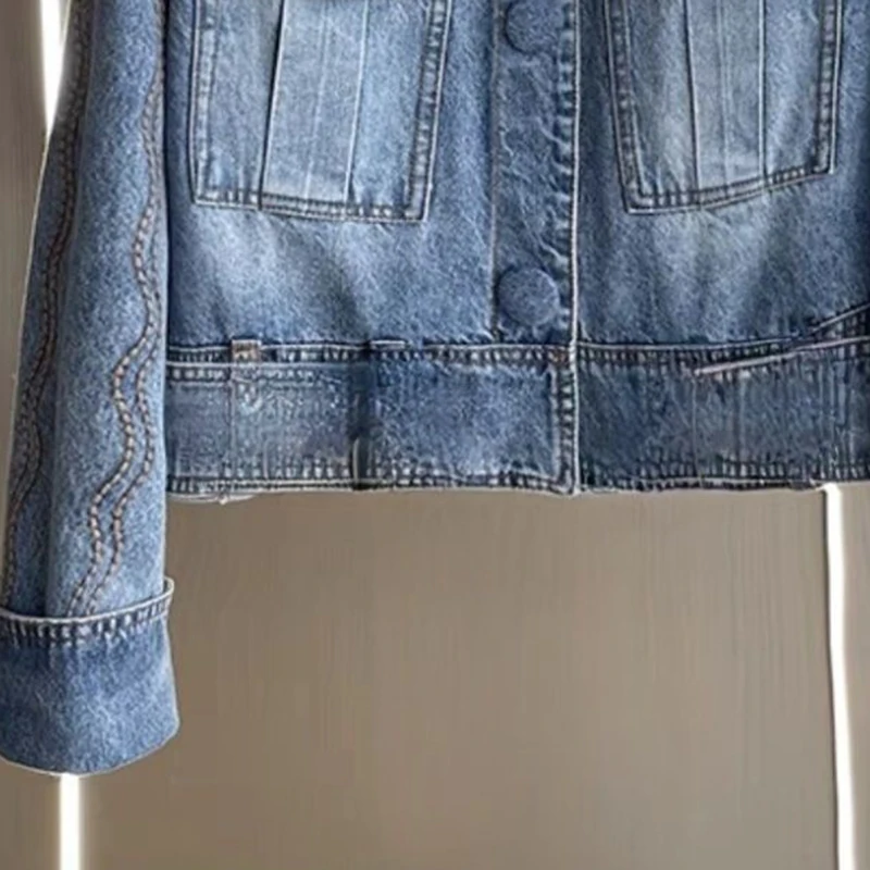 Джинсовые пальто женские зимние парки топы из искусственного лисьего меха