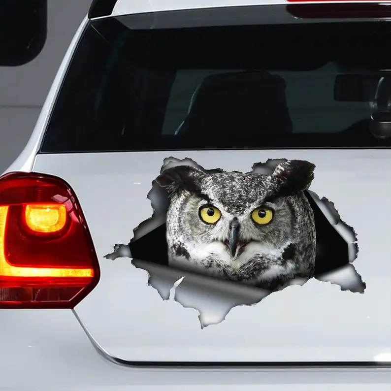

Horned Owl car decal, Horned Owl magnet, Horned Owl sticker, owl decal