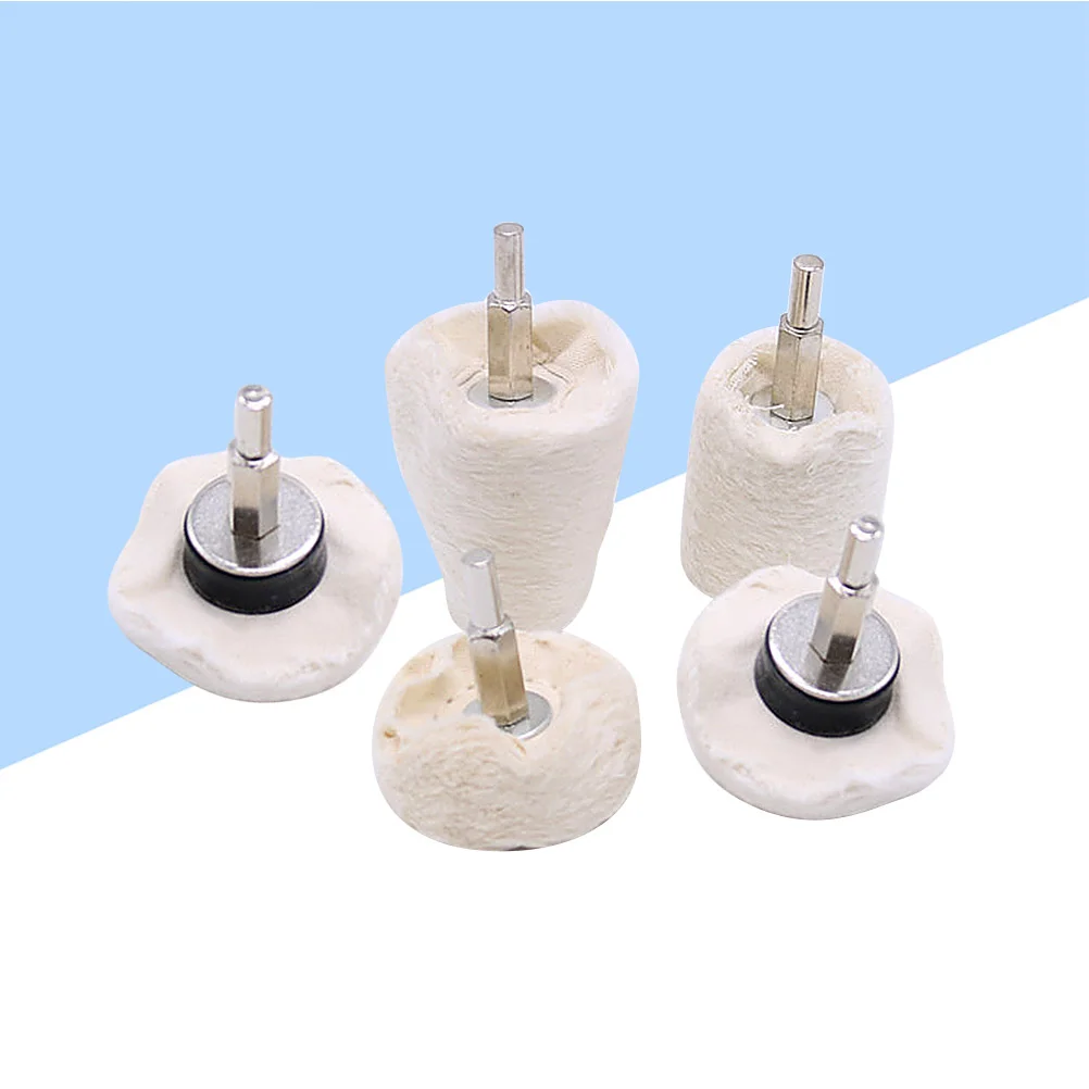 

5 In 6mm Cloth Polishing Wheel Handle Stainless Steel Mirror Durable
