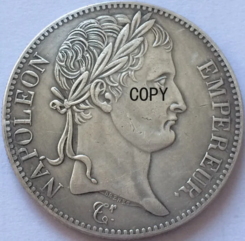 

French coins pure copper silver plated antique crafts collection replica coins