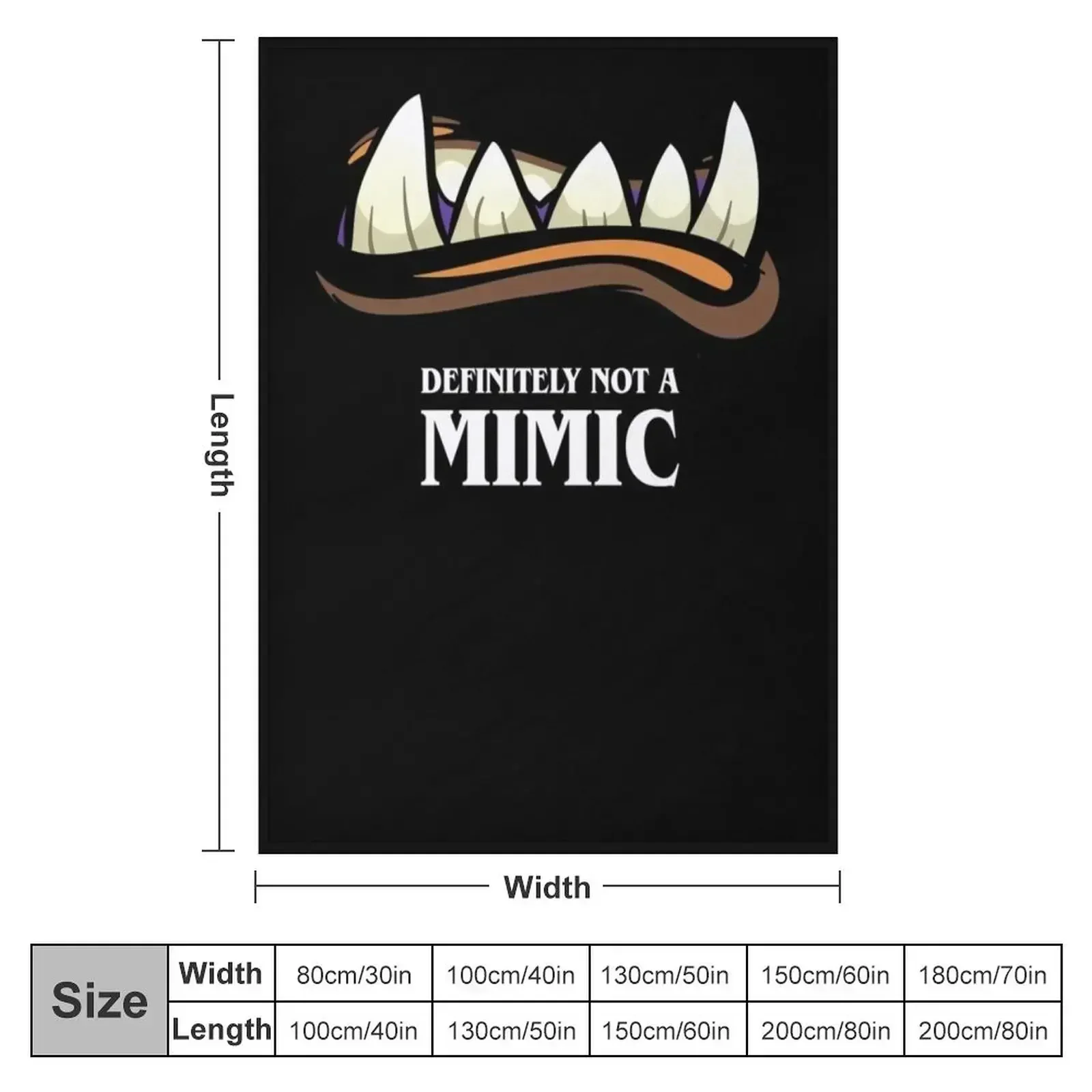 Определенно не Mimic настольное одеяло для ролевых игр рождественские подарки на