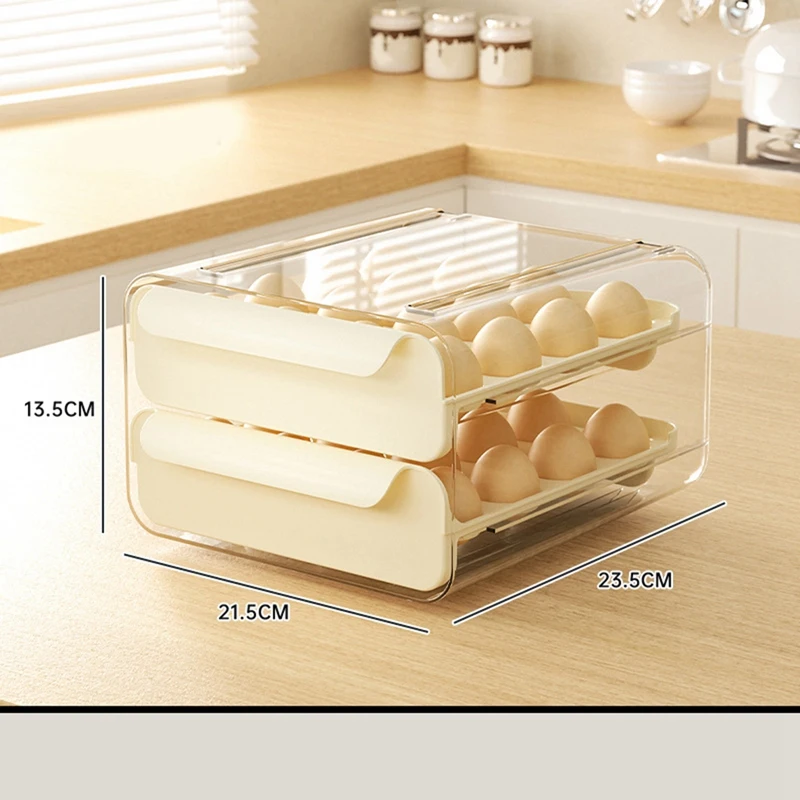1 комплект 2 уровня 32 ящика ящик для хранения яиц пластиковый кухонный контейнер