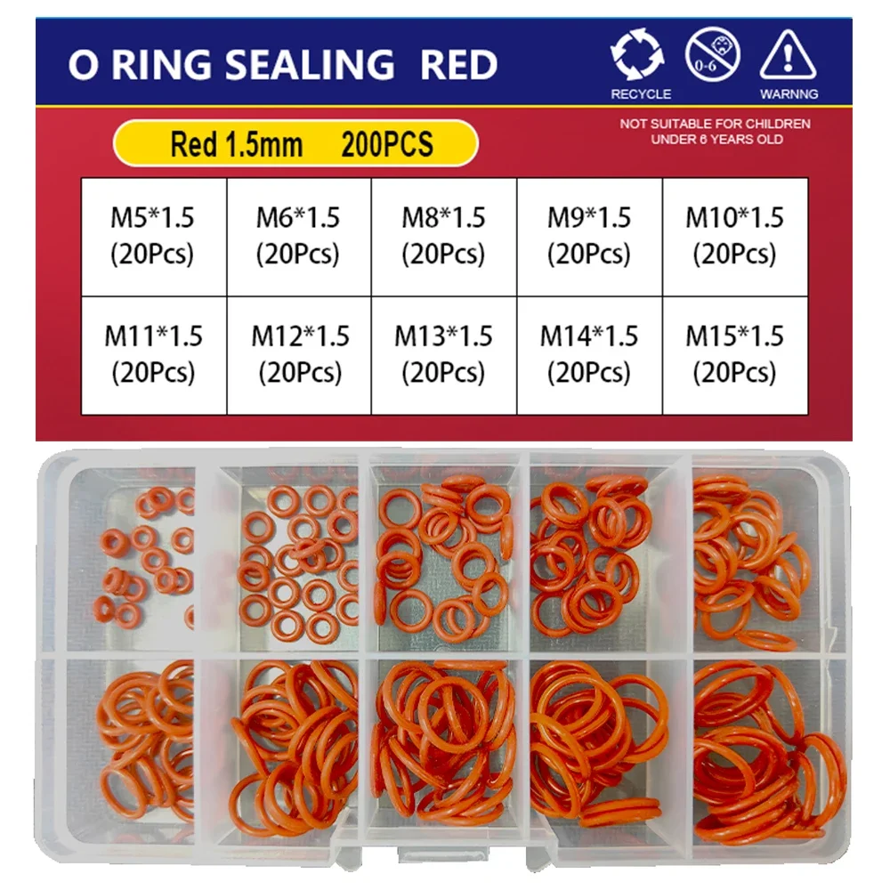 

Силиконовые уплотнительные кольца O-Ring набор CS1/1.5/2.0/2.4/3.1 мм
