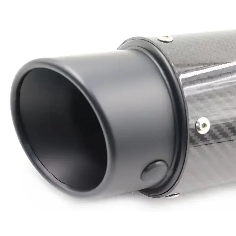 Для Yamaha R3 R1 R6 Duke390 Hornet 600 Escape Moto FZ6 CBR400 51 мм глушитель из углеродного волокна для