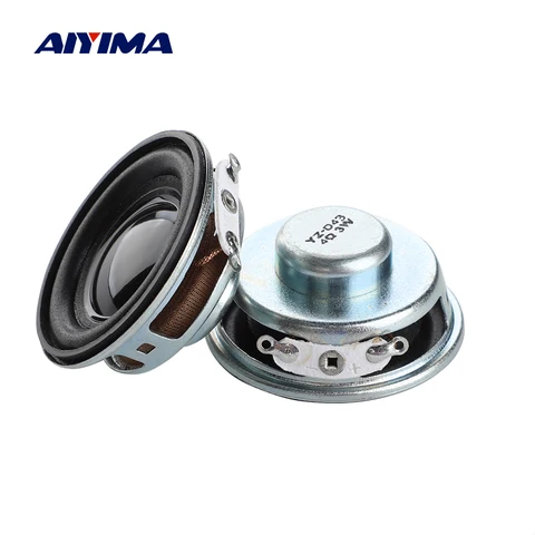 Aiyima 2pcs 1,5 polegada 40 mm Mini alto -falantes portáteis 4OHM 3W Frequência completa som som pequeno HiFi Speaker