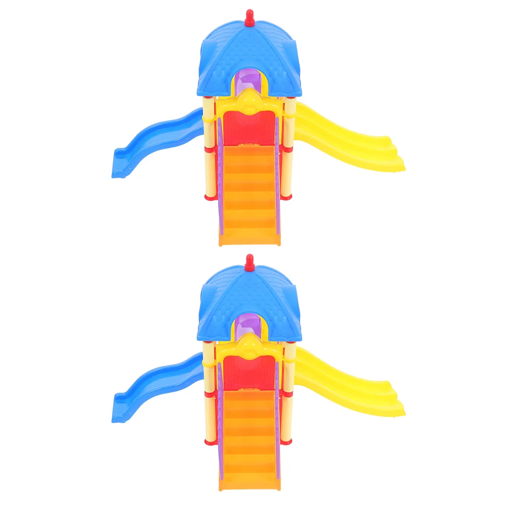 2 шт. горки игрушки для детей модели игрового дома украшения детские реквизит