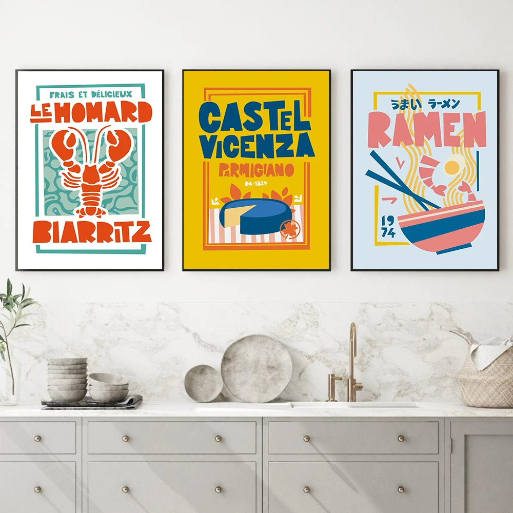 Рисунок 2 - Лобстеры, рамен, настенные плакаты,