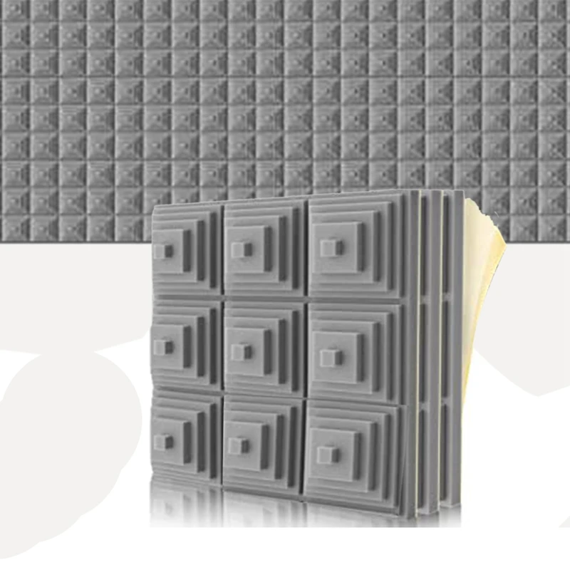 

12 Pack Acoustic Foam Panels,Self-Adhesive Sound Proof Foam Panels,Decreasing Noise Absorbing Padding For Music Studio