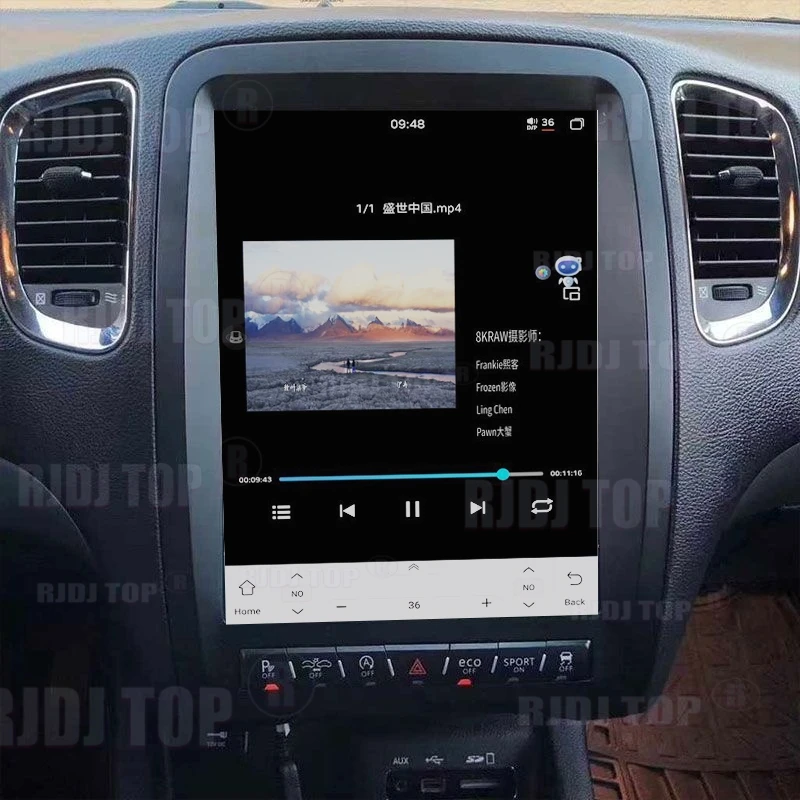 Фото 13,8-дюймовый автомобильный радиоприемник для Dodge Durango 2014–2016 Android Auto Wireless Carplay Мультимедиа большой HD GPS Navi сенсорный головное устройство BT №1