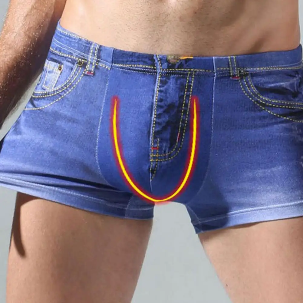 

Daily Male Shorts Breathable Men Underpants Men Stylish Middle Rise Cotton Briefs