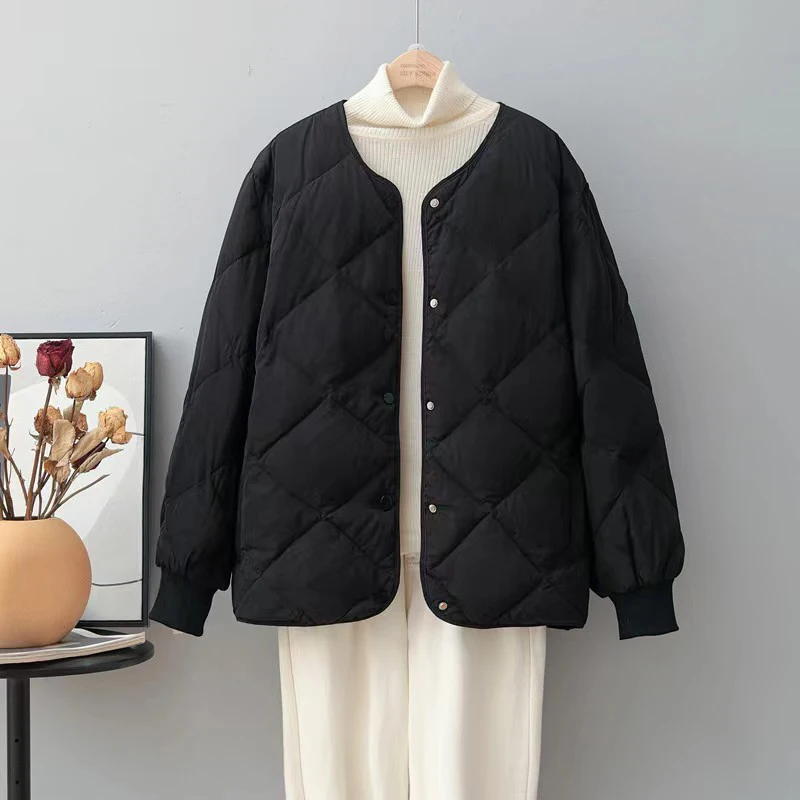 Осенне-зимнее теплое пуховое Хлопковое платье модный короткий топ с круглым