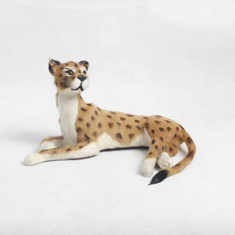 Леопардовая модель из смолы и меха, реальная жизнь, лежащий Леопардовый подарок, около 35x14 см xf2817