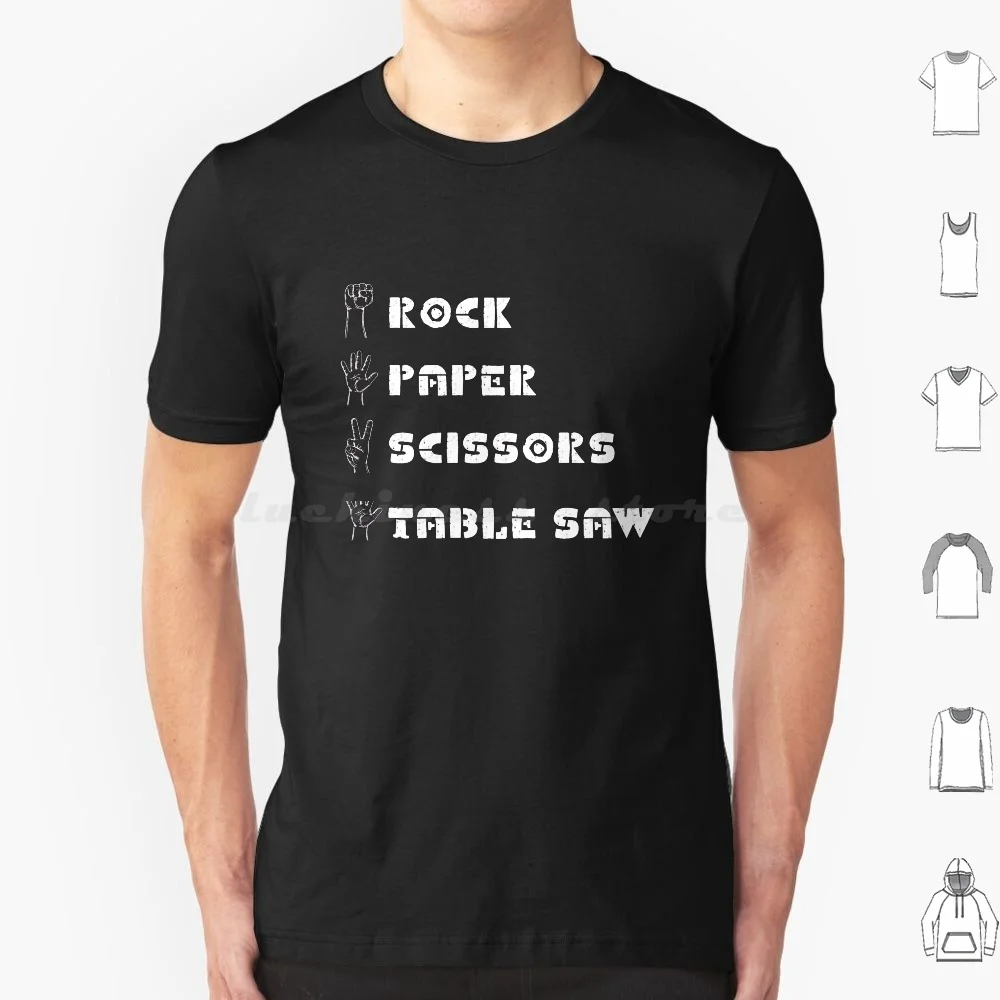 Ножницы для бумаги Rock | Забавные ножницы Настольная пила футболка хлопок Мужчины