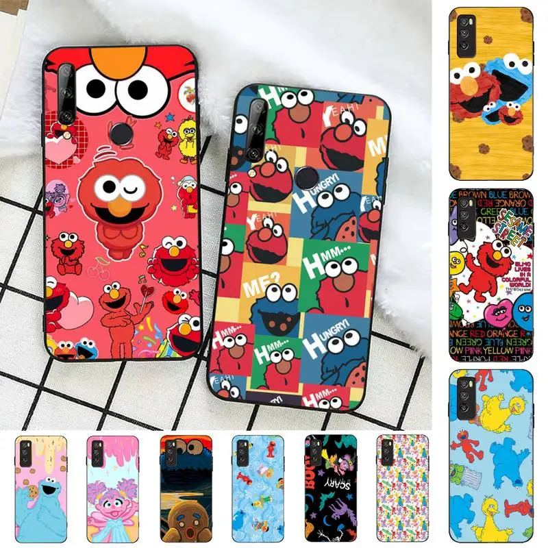 

Cute Cookies ELMO Sesame Street Phone Case for Huawei Honor 10 i 8X C 5A 20 9 10 30 lite pro Voew 10 20 V30
