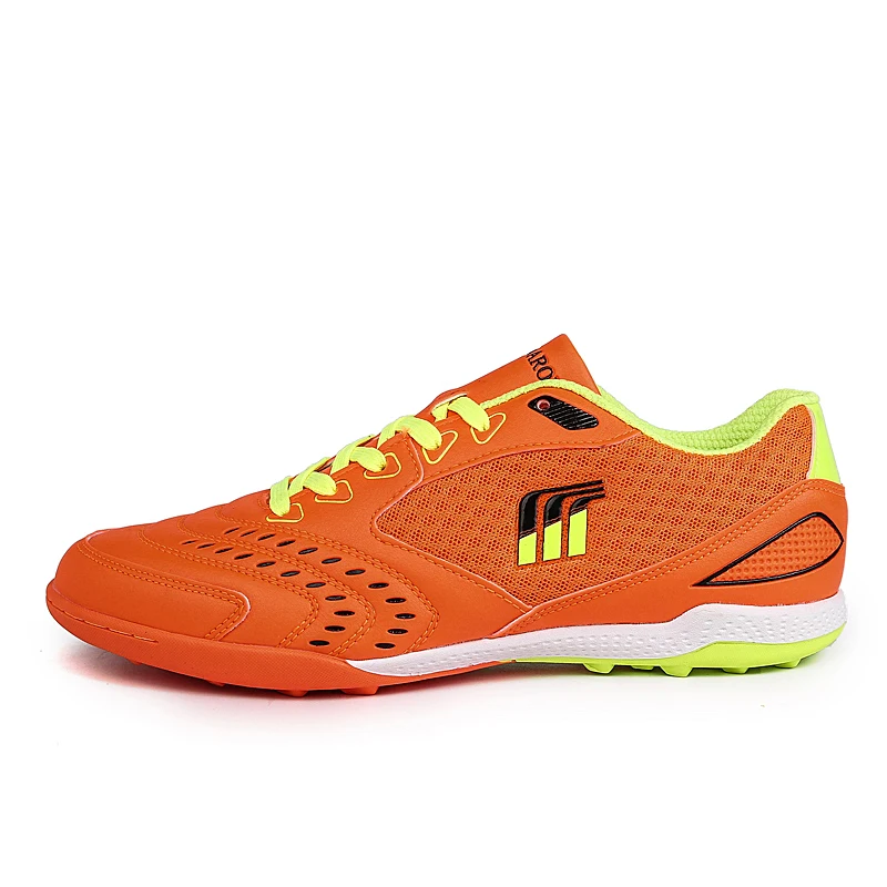 

Men Sport Football Shoes Black Orange Boys Male Turf Training Sneakers Indoor Man Soccer Sneakers Training Spring Autumn