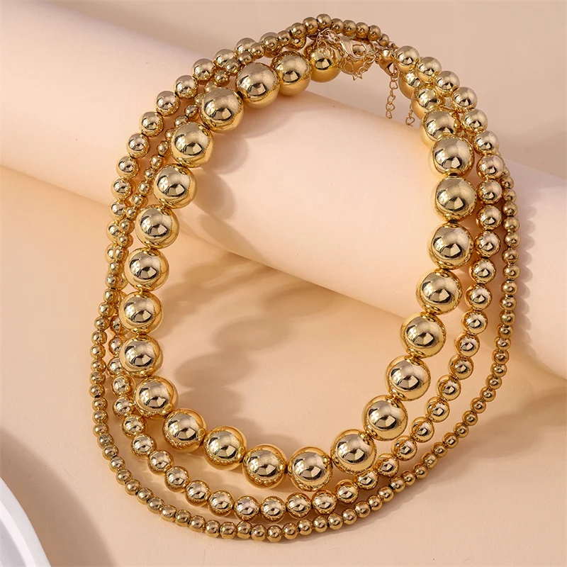 3 шт./комплект женские колье с большим шариком