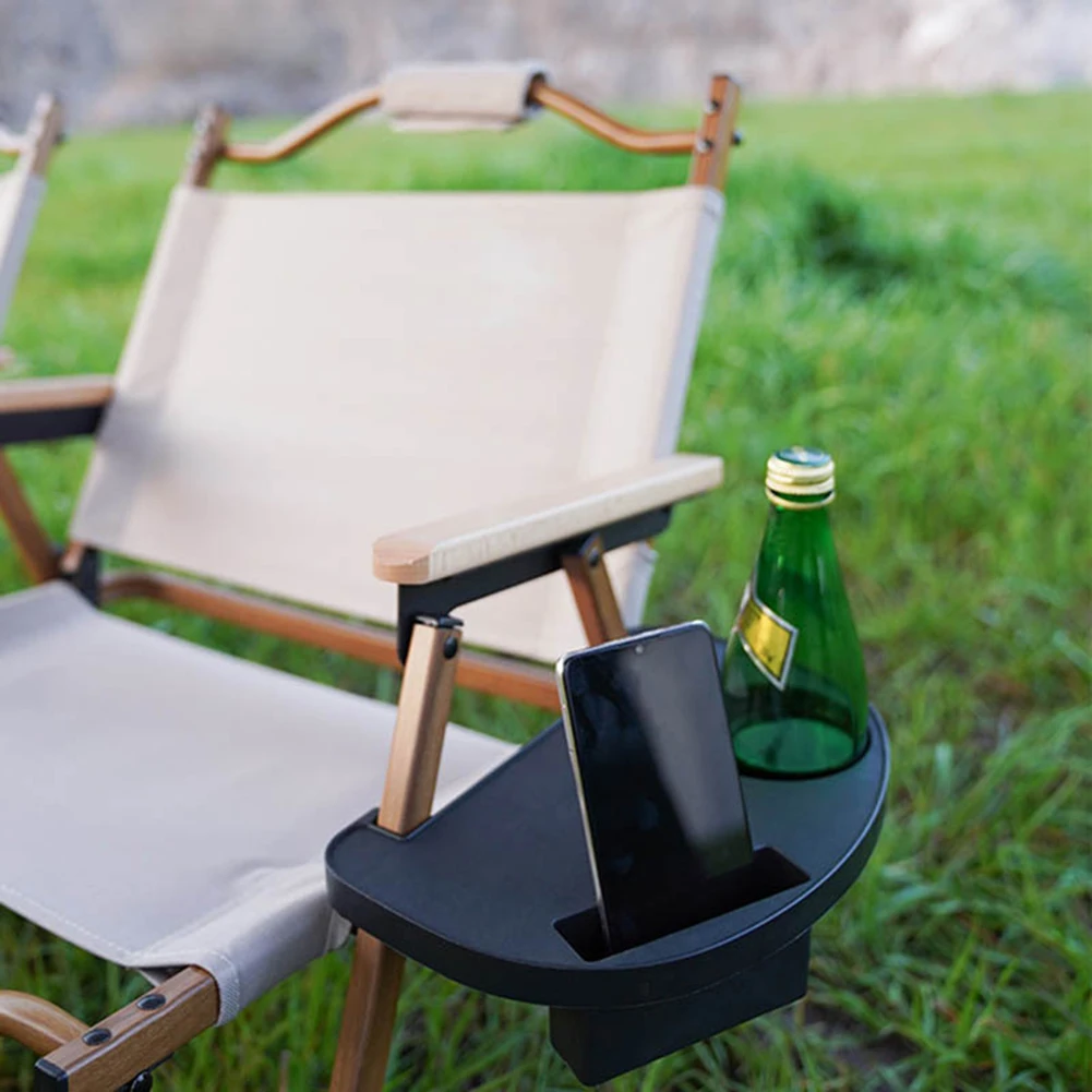 Tray Beach Chair Cup Holder Portable Breakfast Tray For Outd